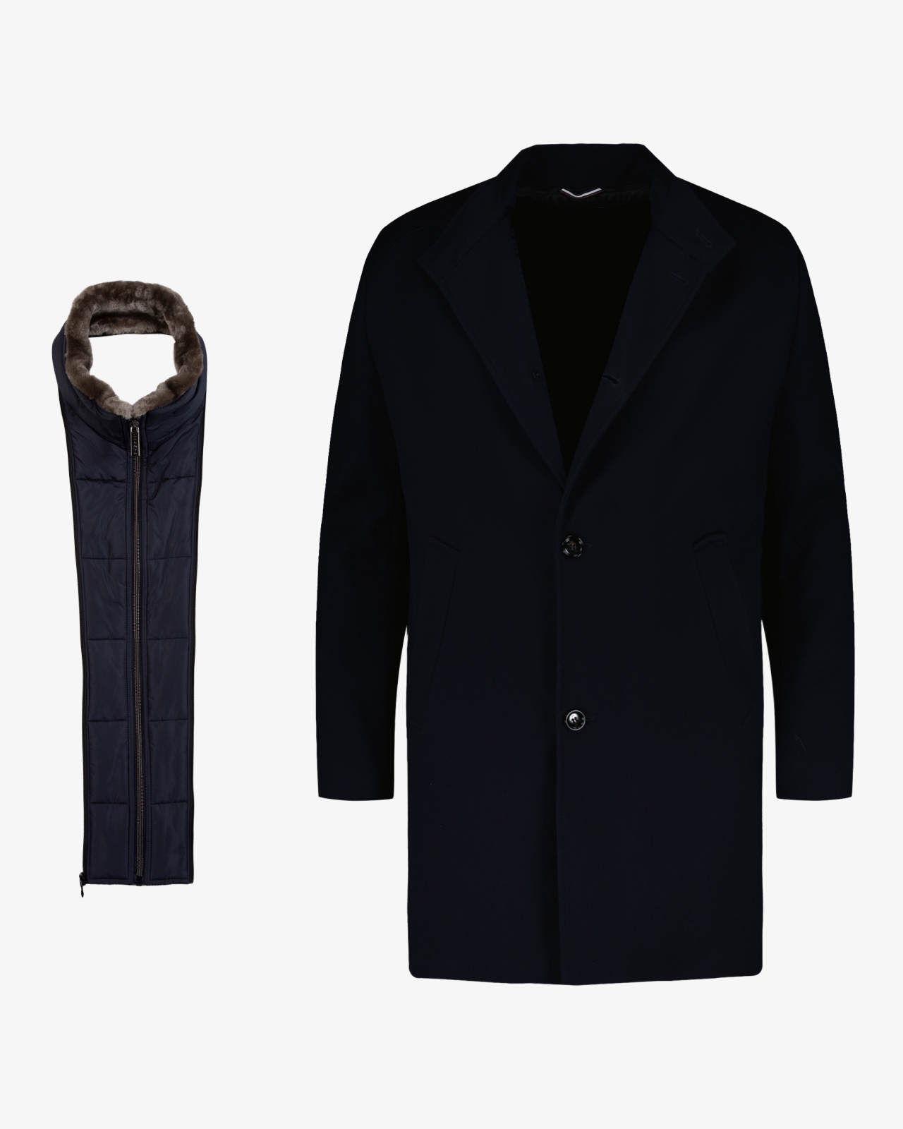 Manteau pour homme grand bleu marine