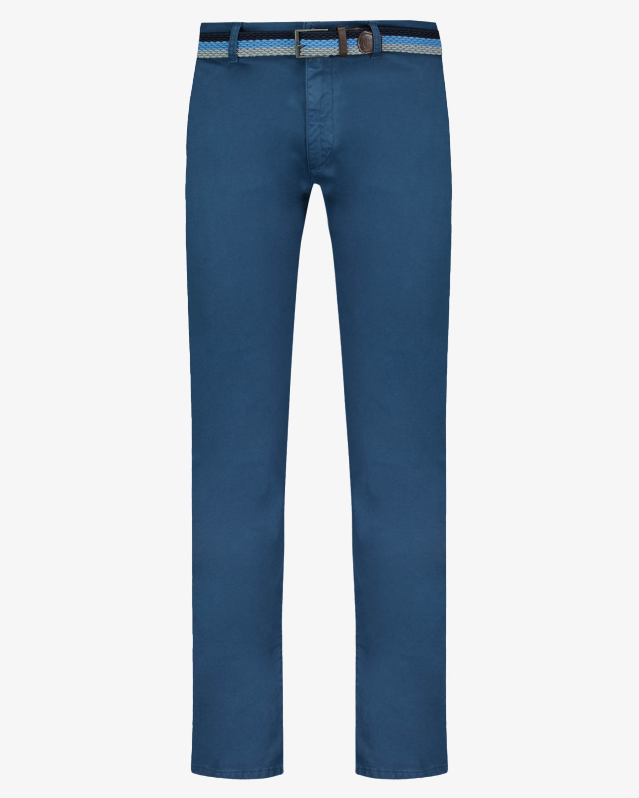 Pantalon chino avec ceinture grande taille bleu