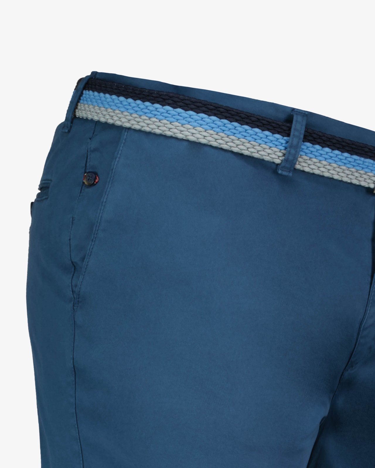 Pantalon chino avec ceinture grande taille bleu