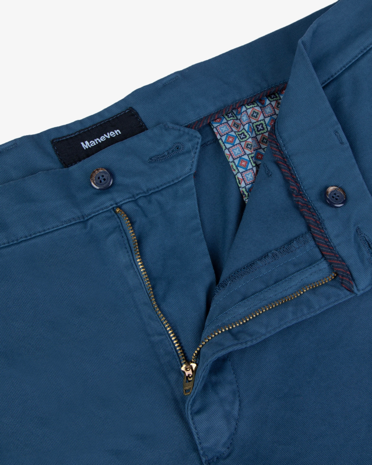 Pantalon chino avec ceinture grande taille bleu