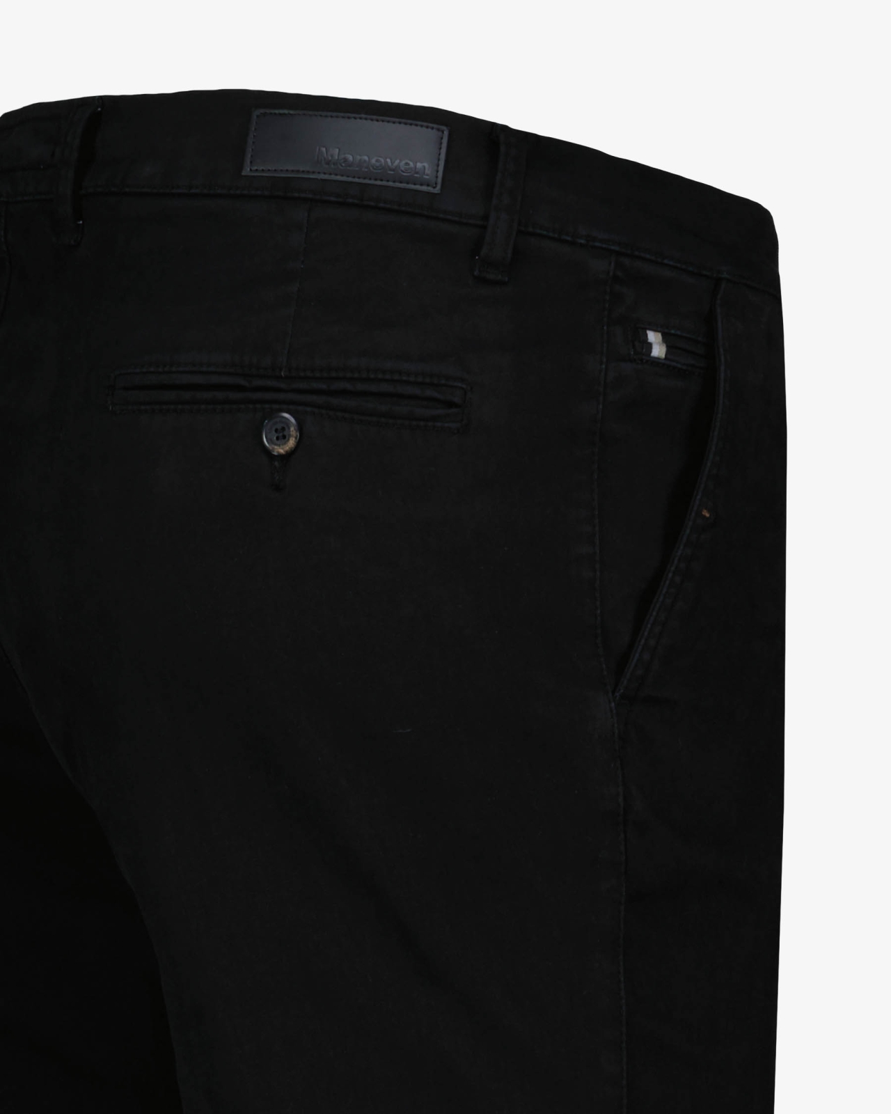 Pantalon chino stretch grande taille noir