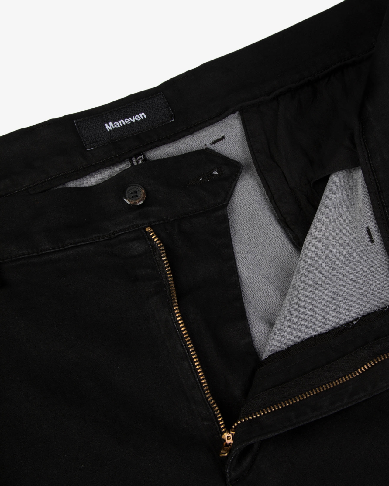 Pantalon chino stretch grande taille noir