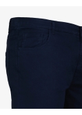 Pantalon 5 poches twill grande taille bleu marine