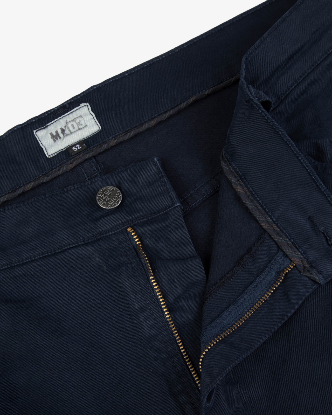 Pantalon 5 poches twill grande taille bleu marine