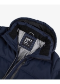 Doudoune avec capuche amovible grande taille bleu marine