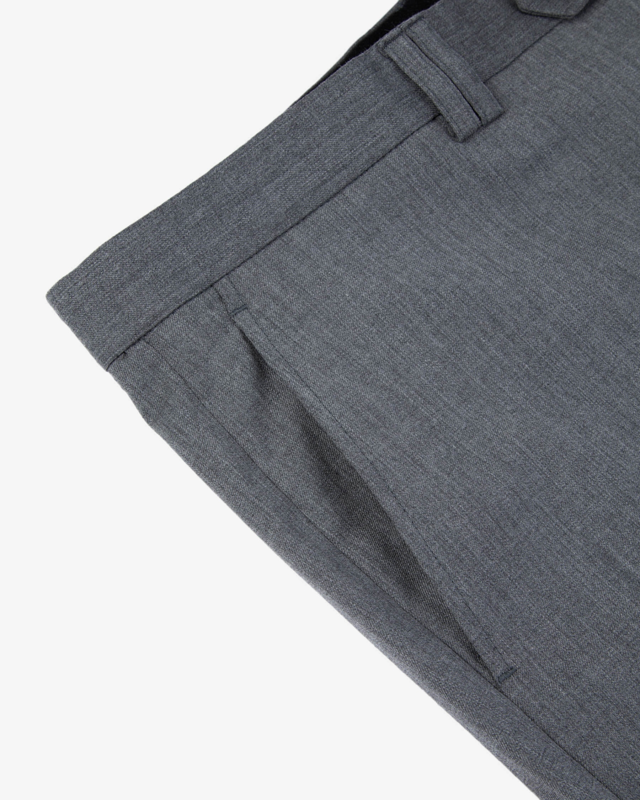 Pantalon de ville grande taille tergal gris