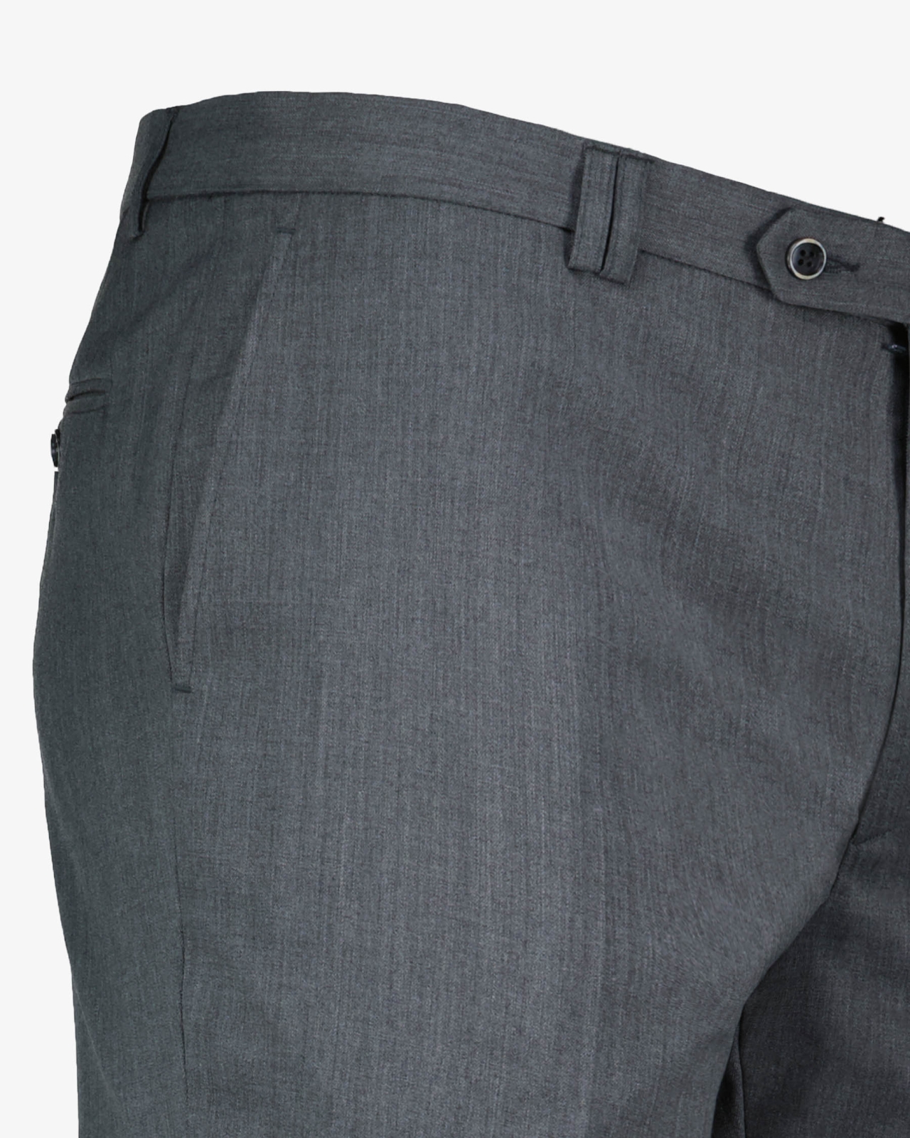 Pantalon de ville grande taille tergal gris