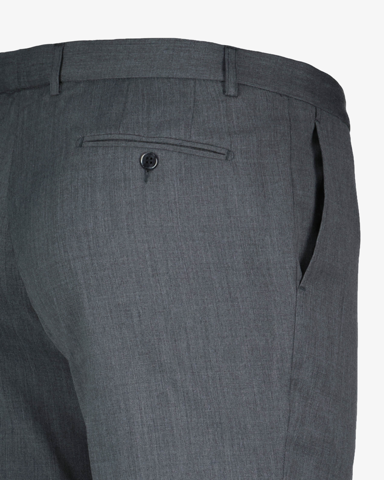 Pantalon de ville grande taille tergal gris