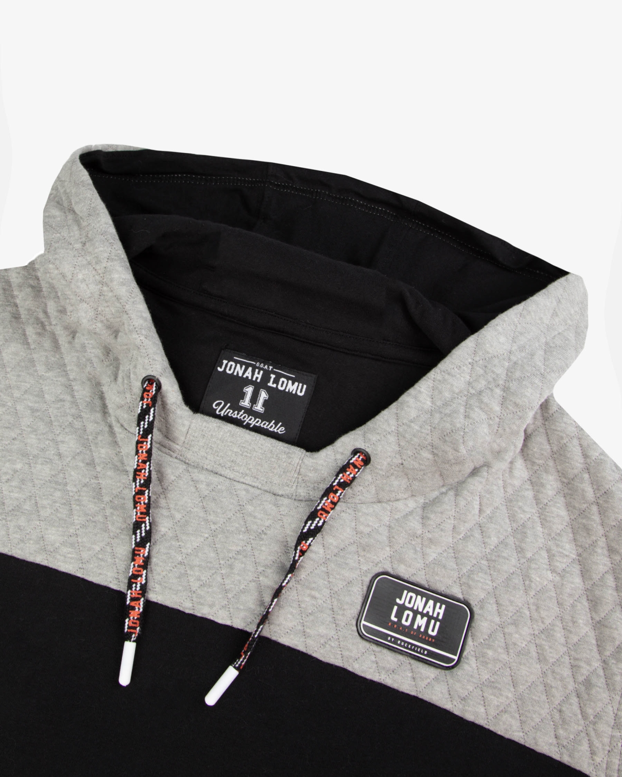 Pull sans manches à capuche grande taille noir