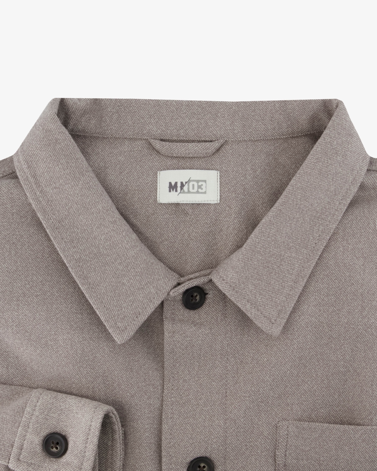 Surchemise en flanelle grande taille beige