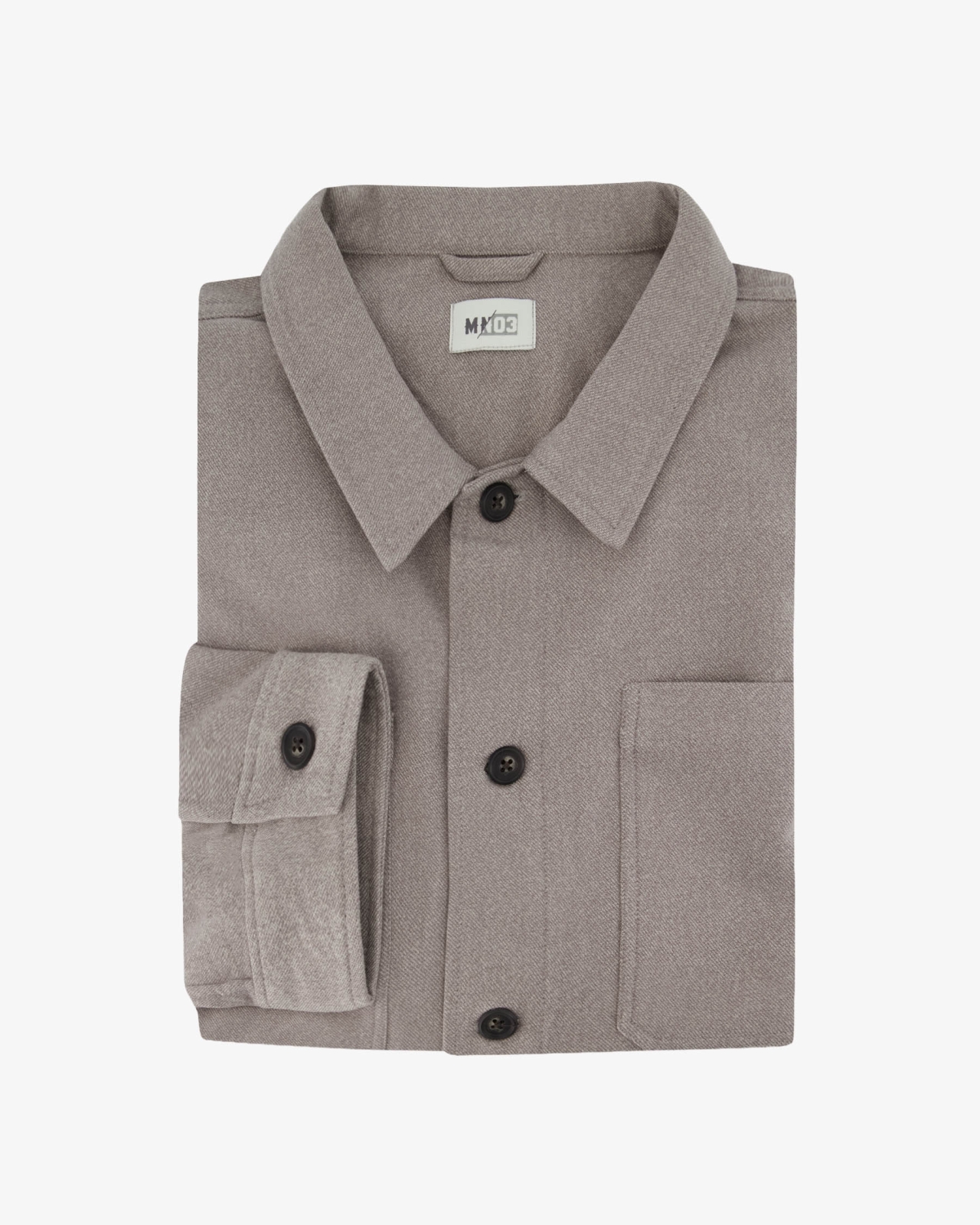 Surchemise en flanelle grande taille beige