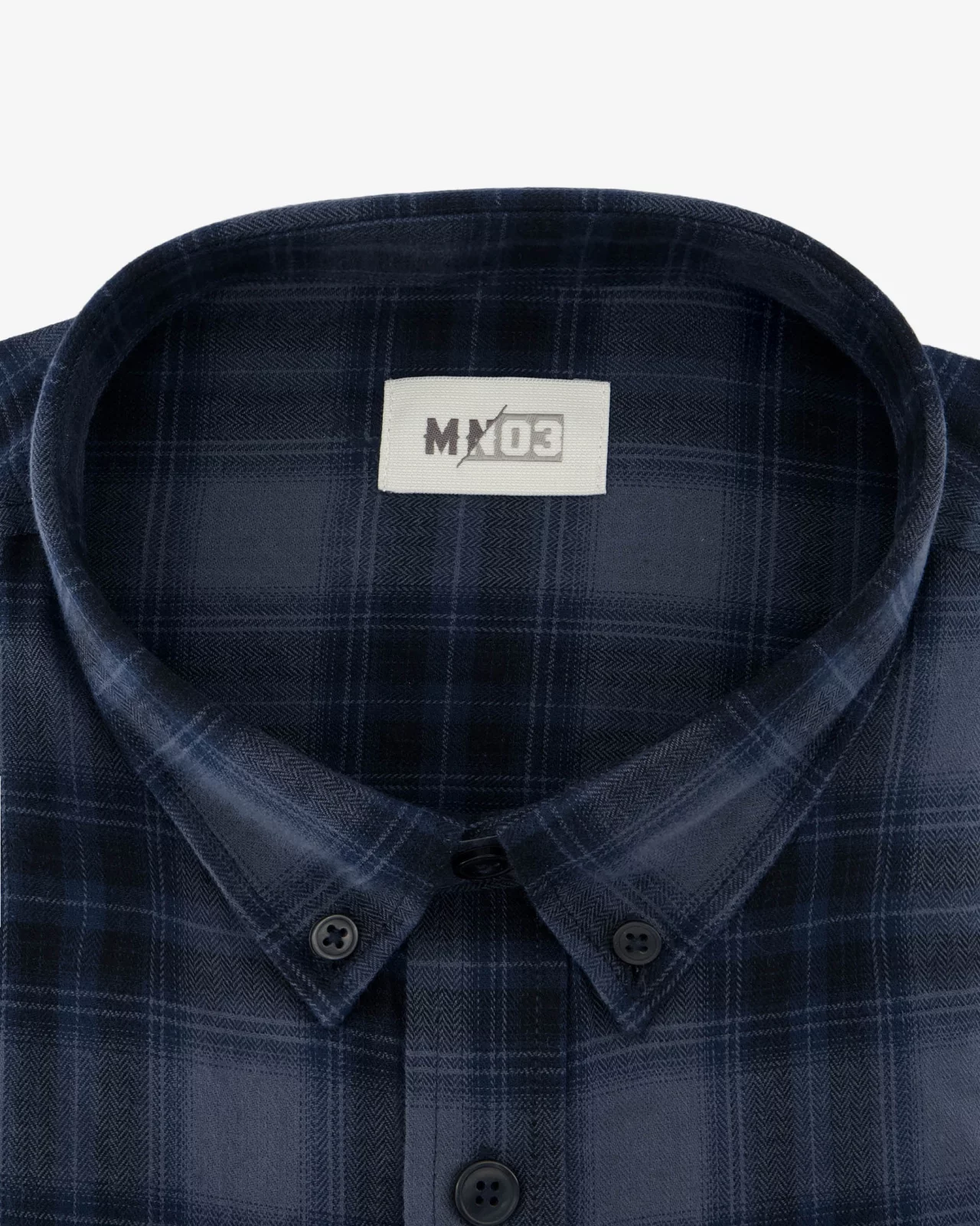 Chemise à carreaux grande taille bleu marine