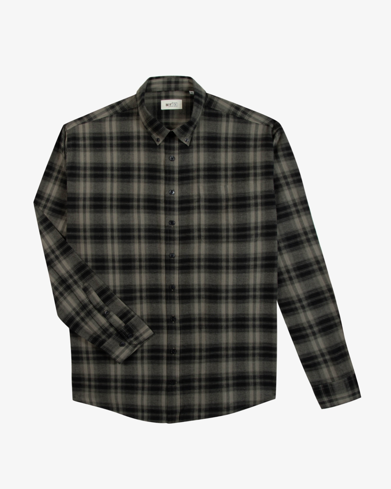 Chemise à carreaux grande taille vert