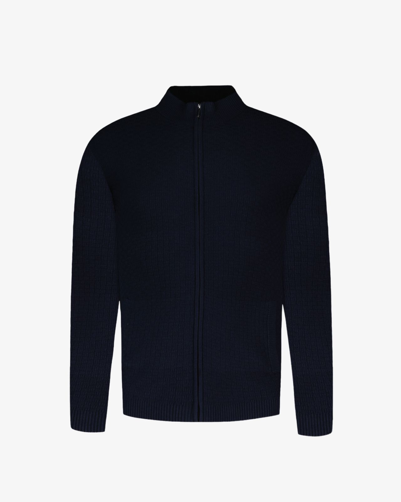Gilet zippé homme grand bleu marine