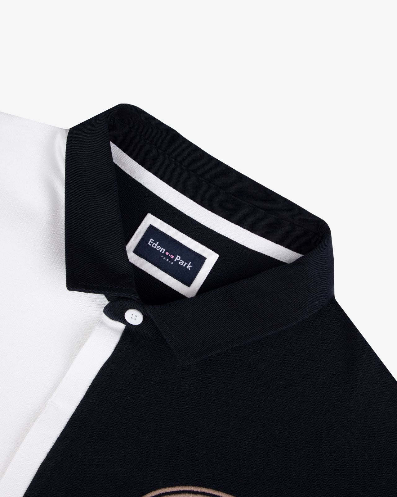 Polo manches longues jersey grande taille bleu marine