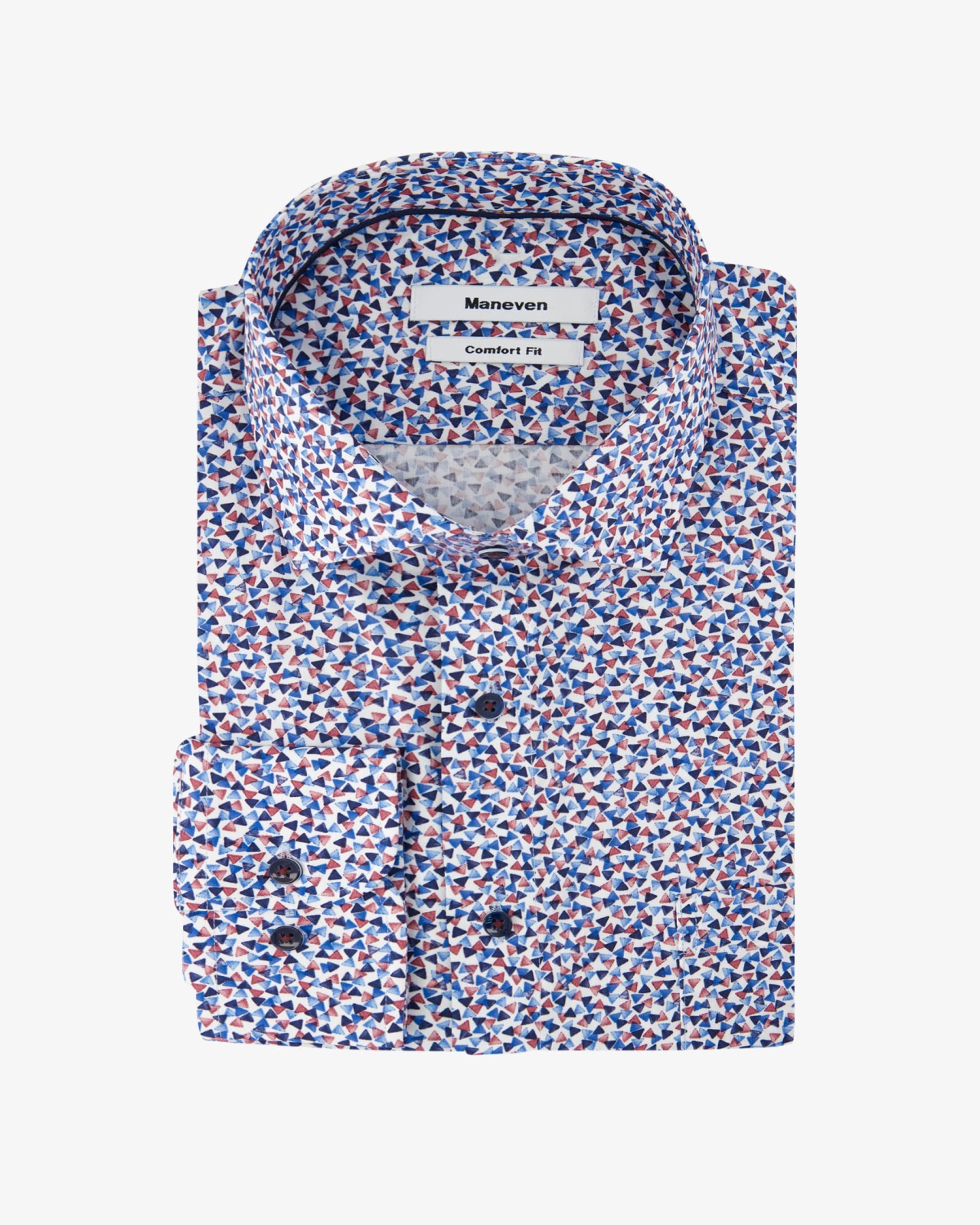 Chemise facile à repasser grande taille bleu