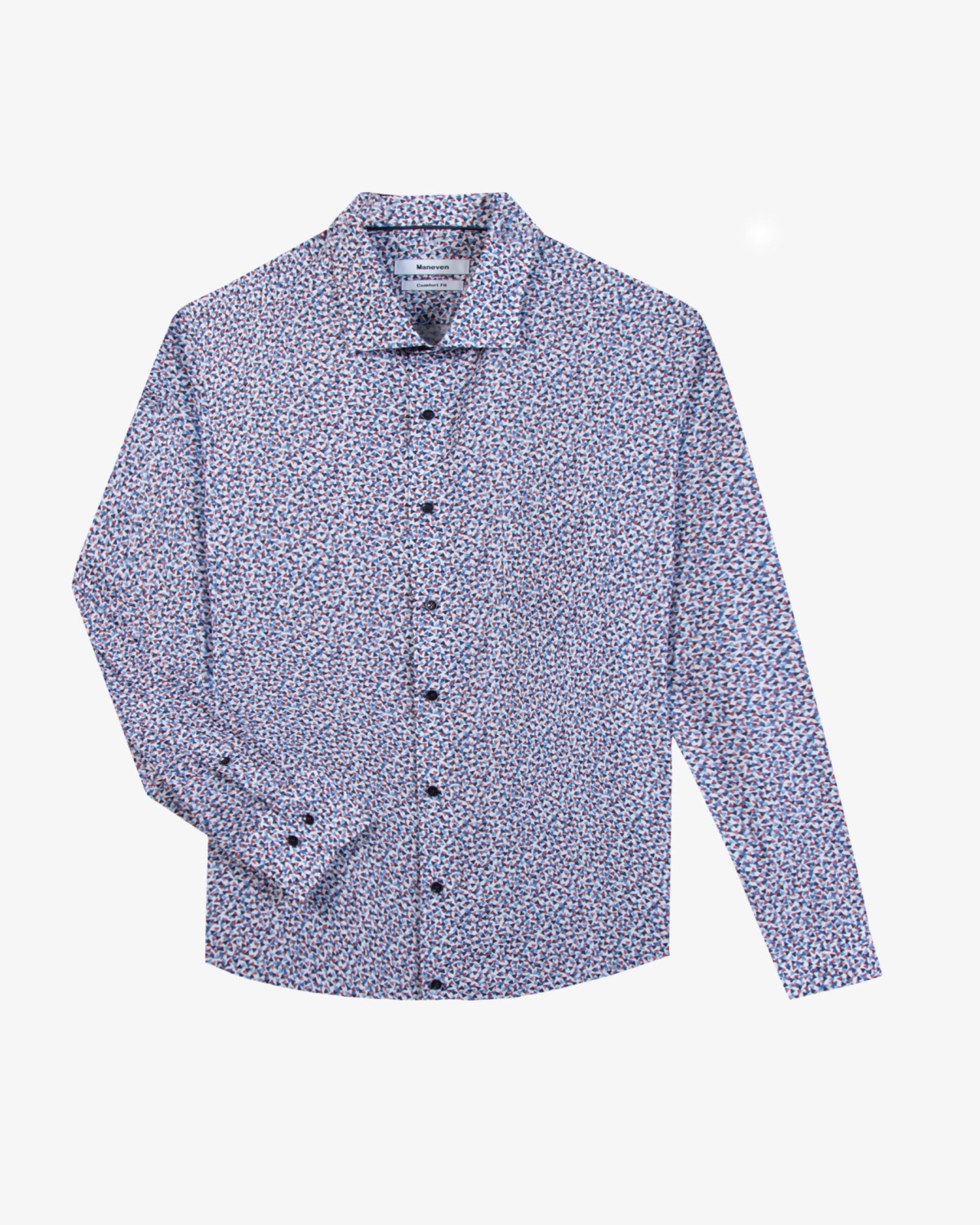 Chemise facile à repasser grande taille bleu