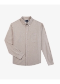 Chemise en flanelle grande taille beige