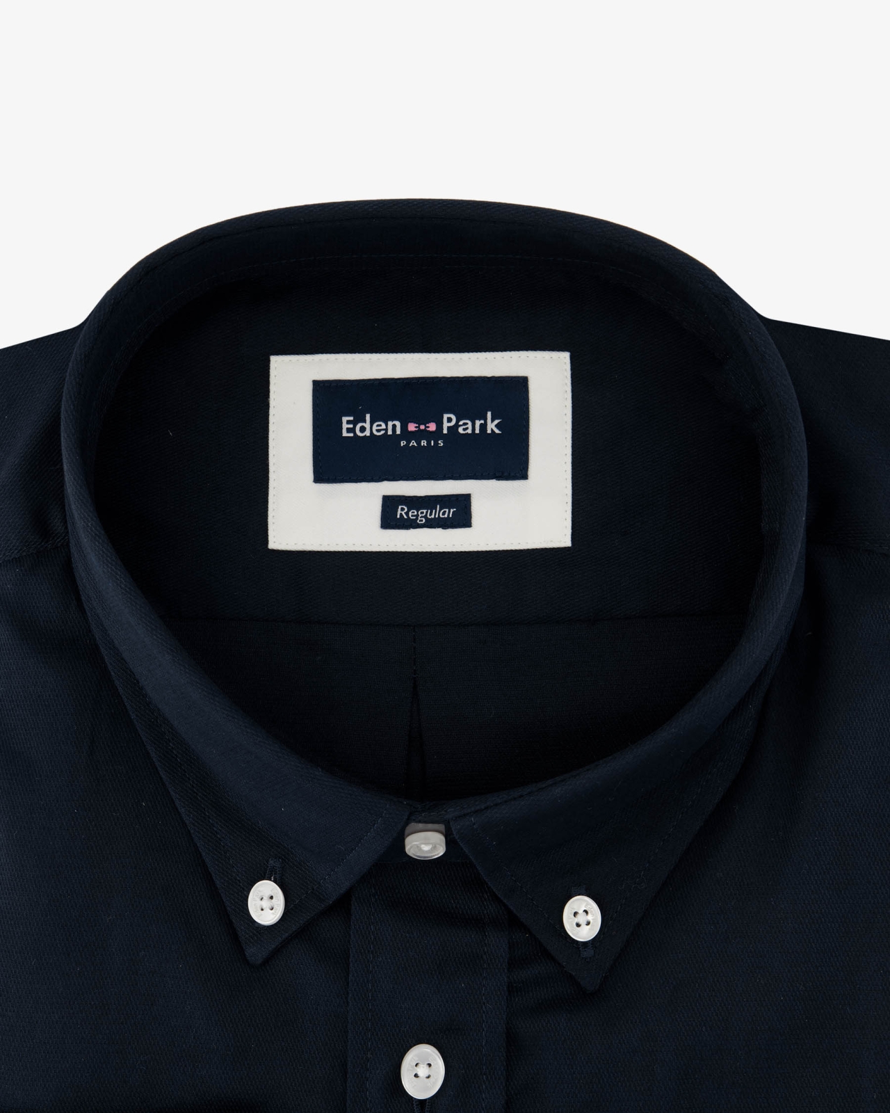 Chemise dobby grande taille bleu marine