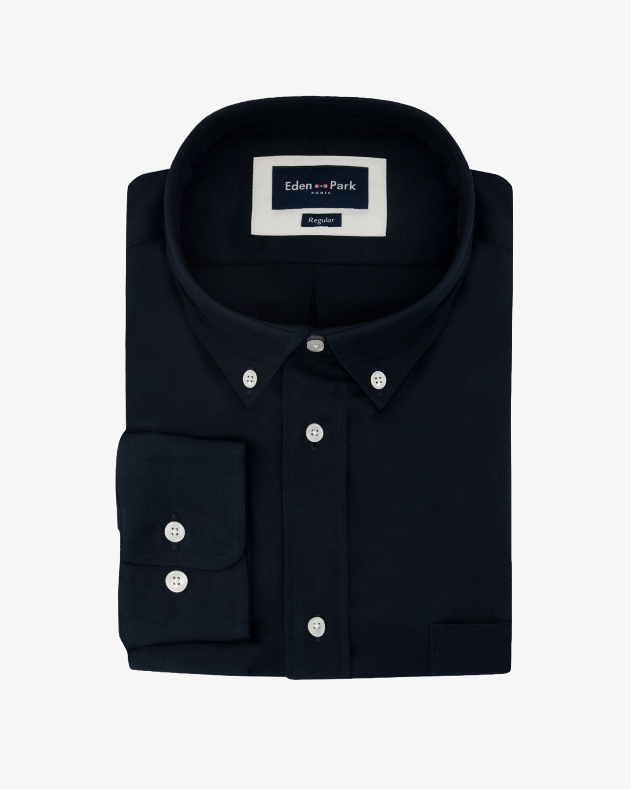 Chemise dobby grande taille bleu marine