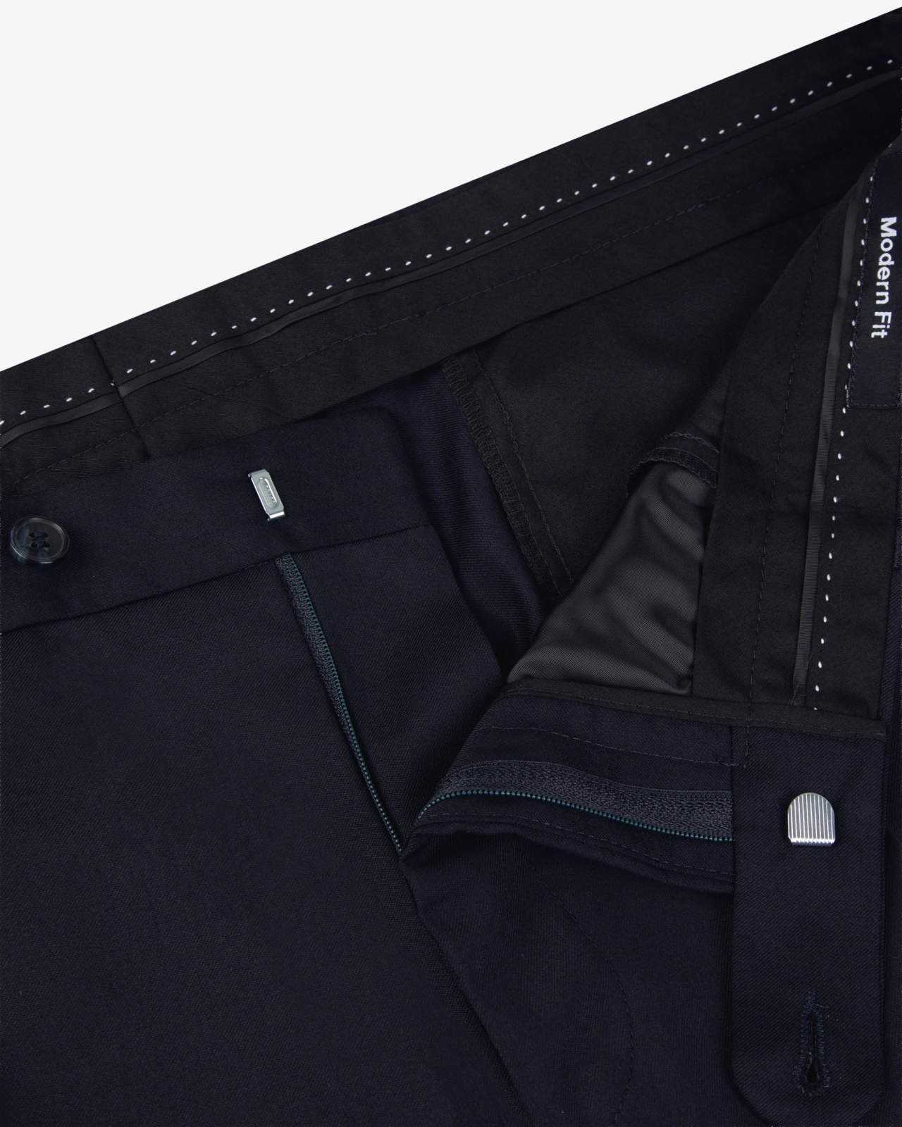 Pantalon de costume Reda 100 grande taille bleu marine