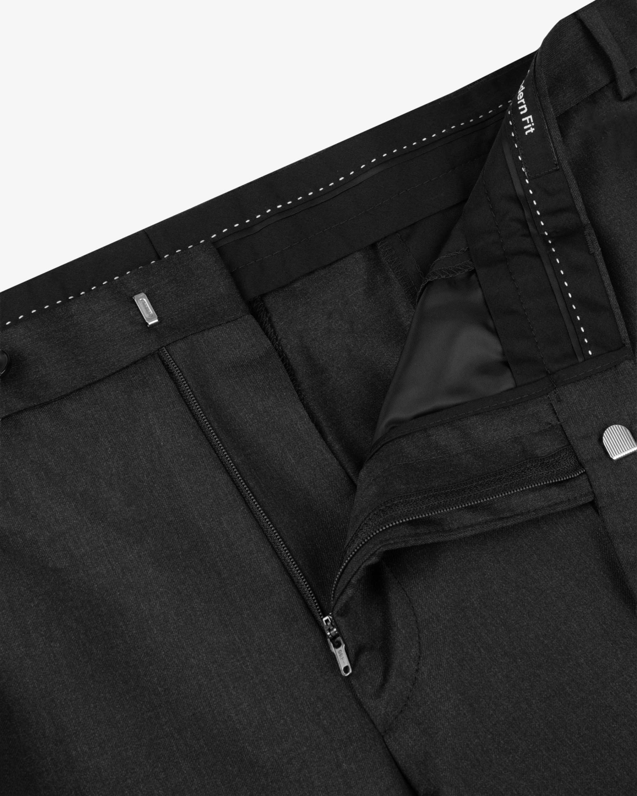 Pantalon de costume Reda 100 grande taille anthracite