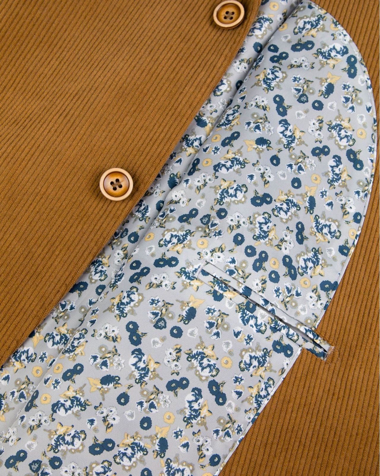 Veste en velours grande taille marron