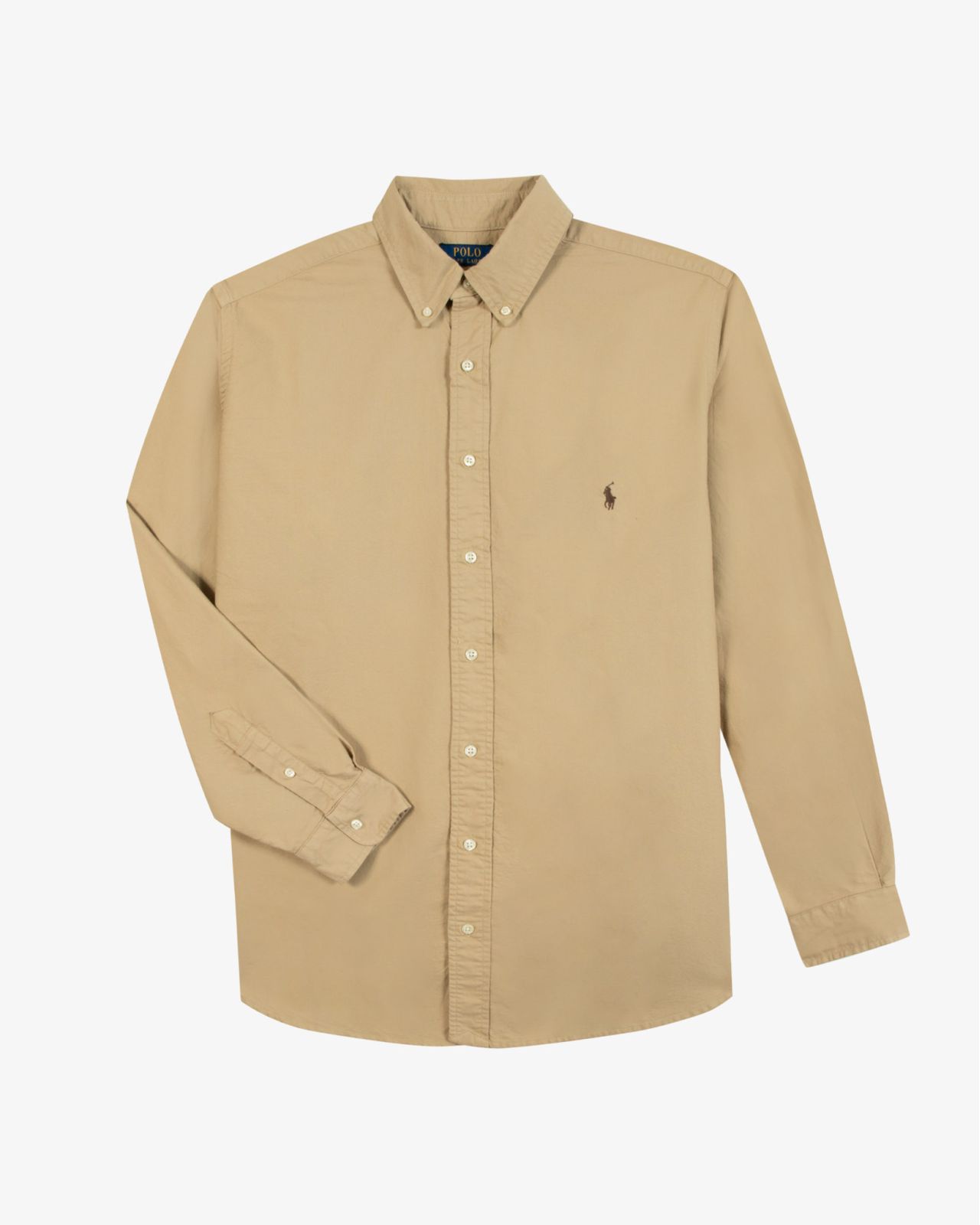 Chemise oxford pour homme grand beige