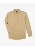 Chemise oxford pour homme grand beige