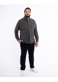 Chemise oxford pour homme grand anthracite