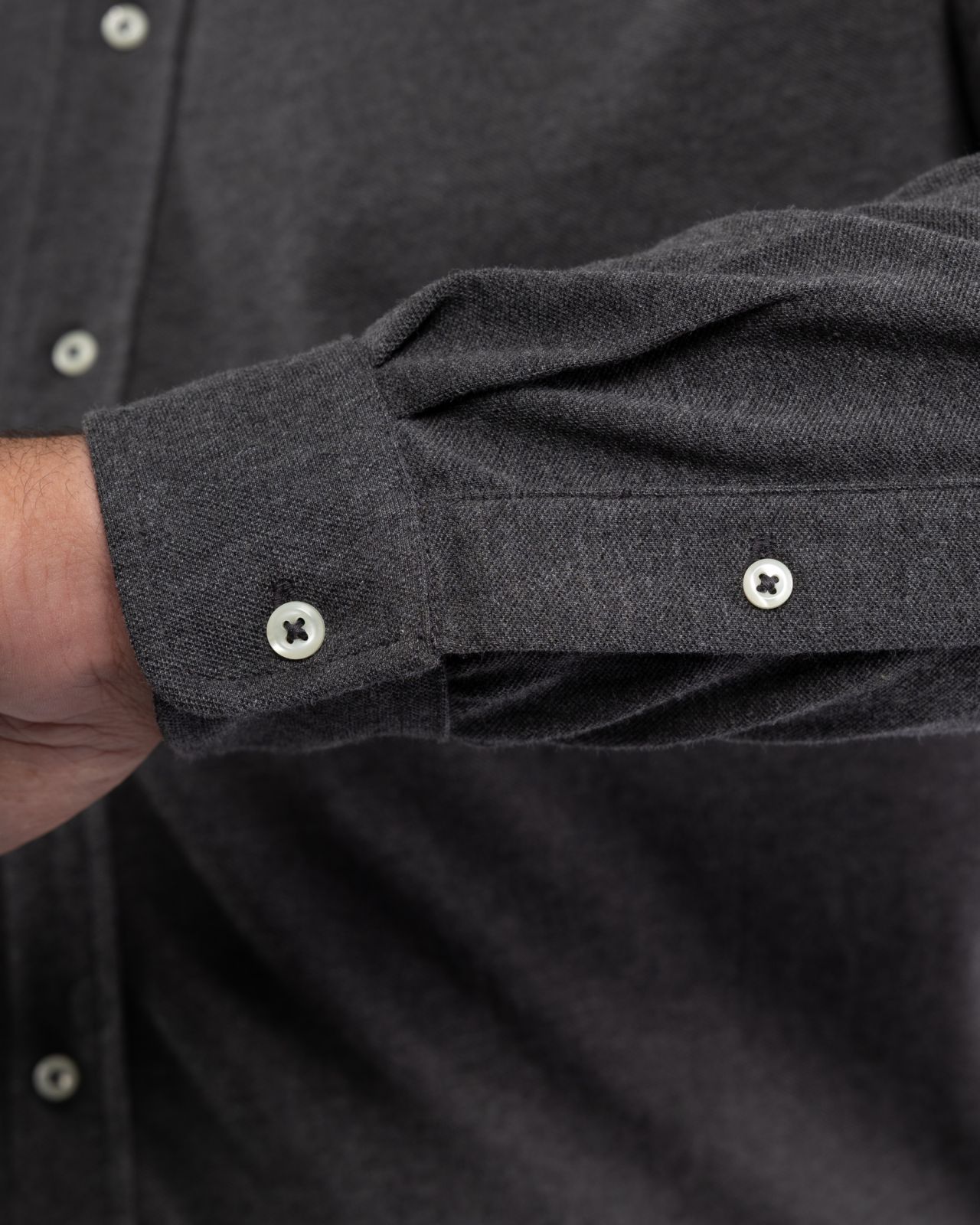 Chemise oxford pour homme grand anthracite