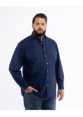 Chemise popeline pour homme grand bleu marine