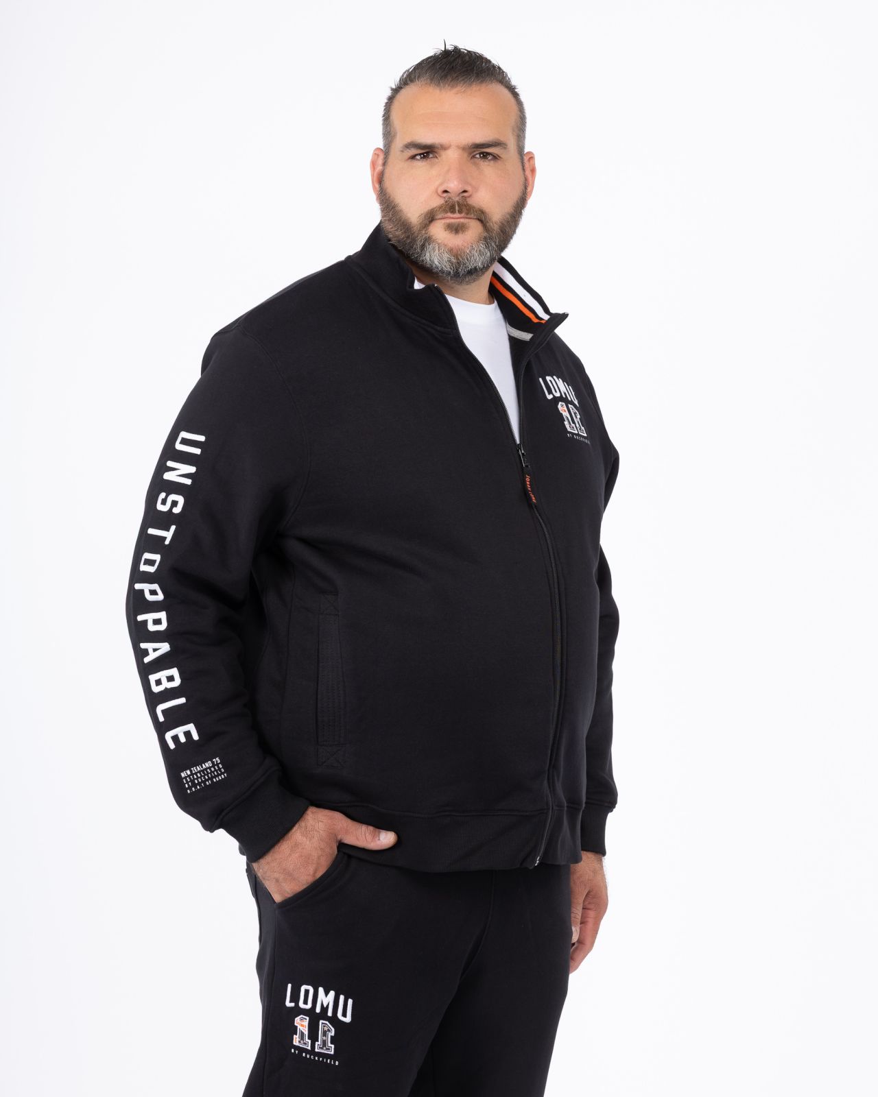 Haut de survêtement Lomu grande taille noir