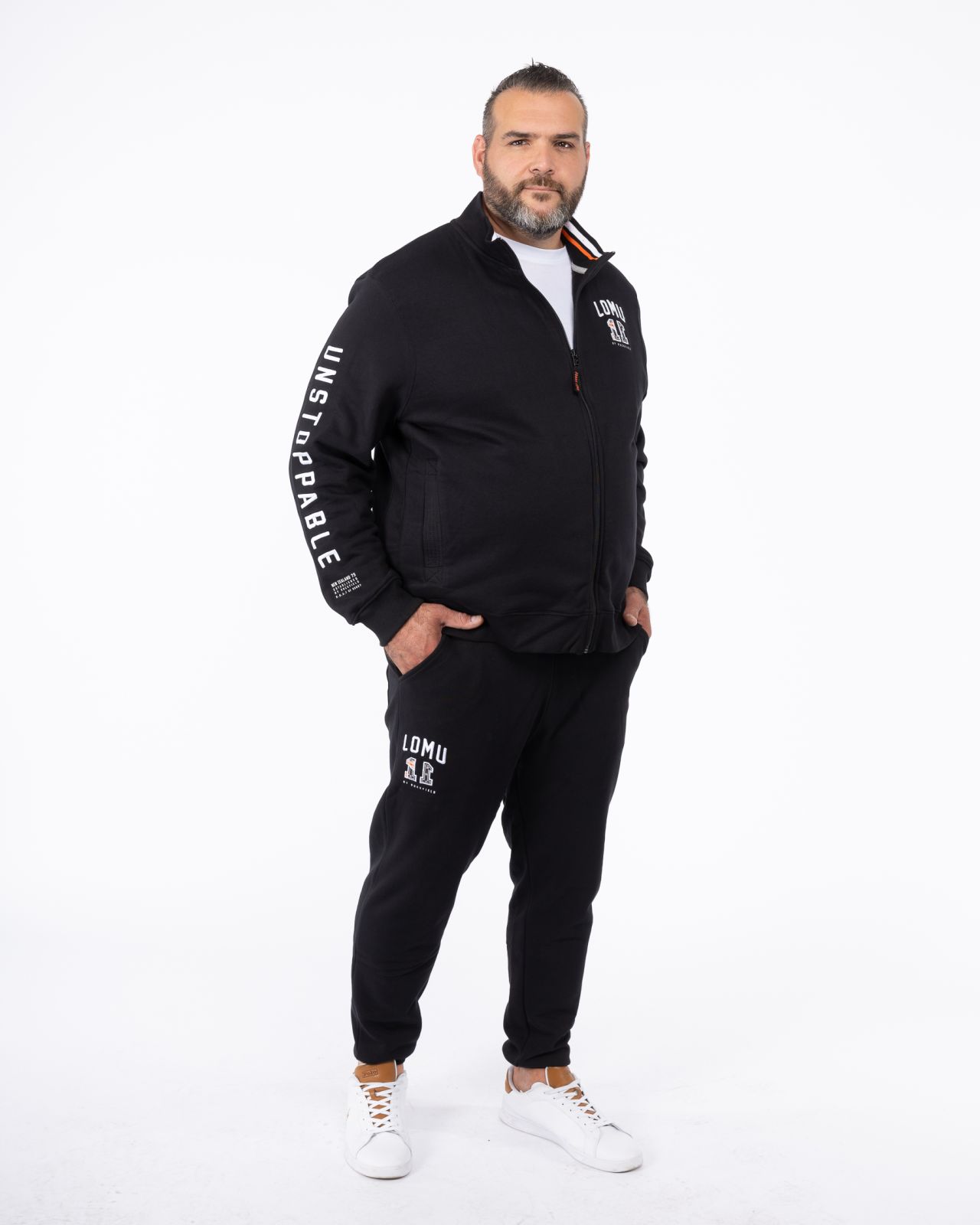 Haut de survêtement Lomu grande taille noir