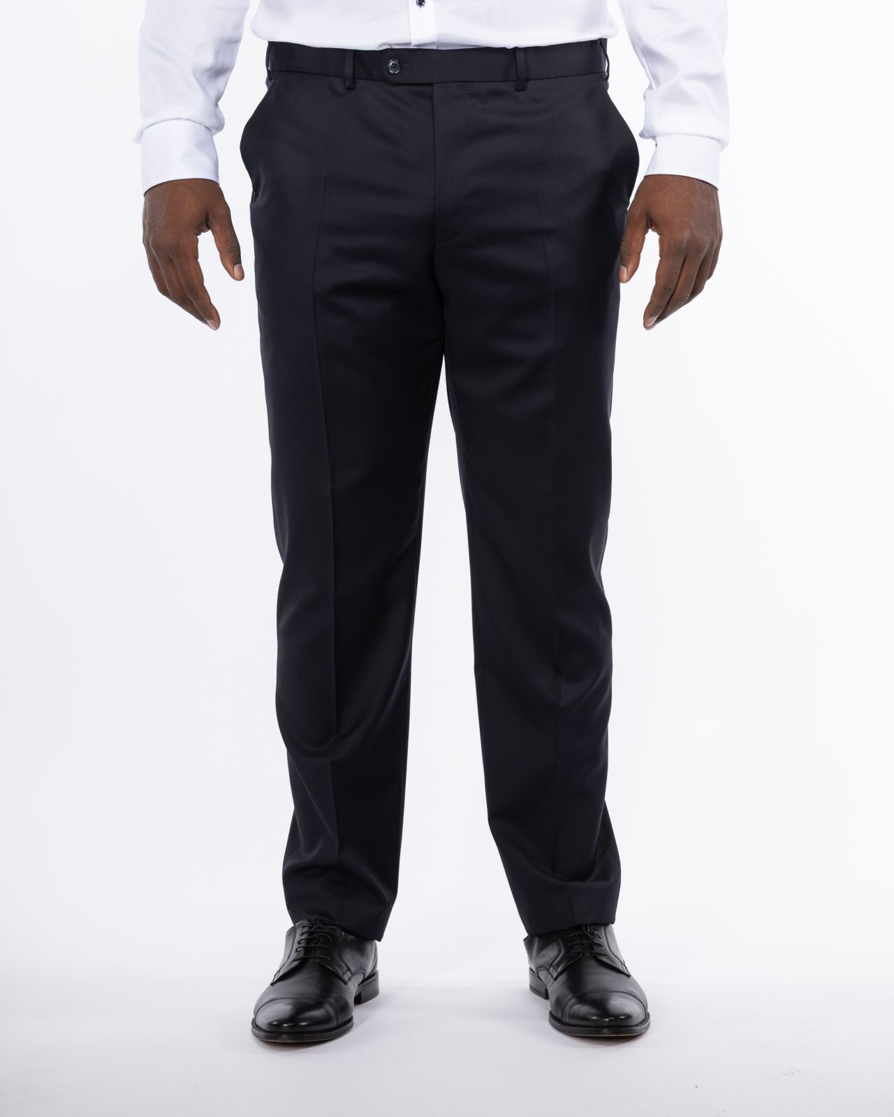 Pantalon de costume Reda 100 grande taille bleu marine