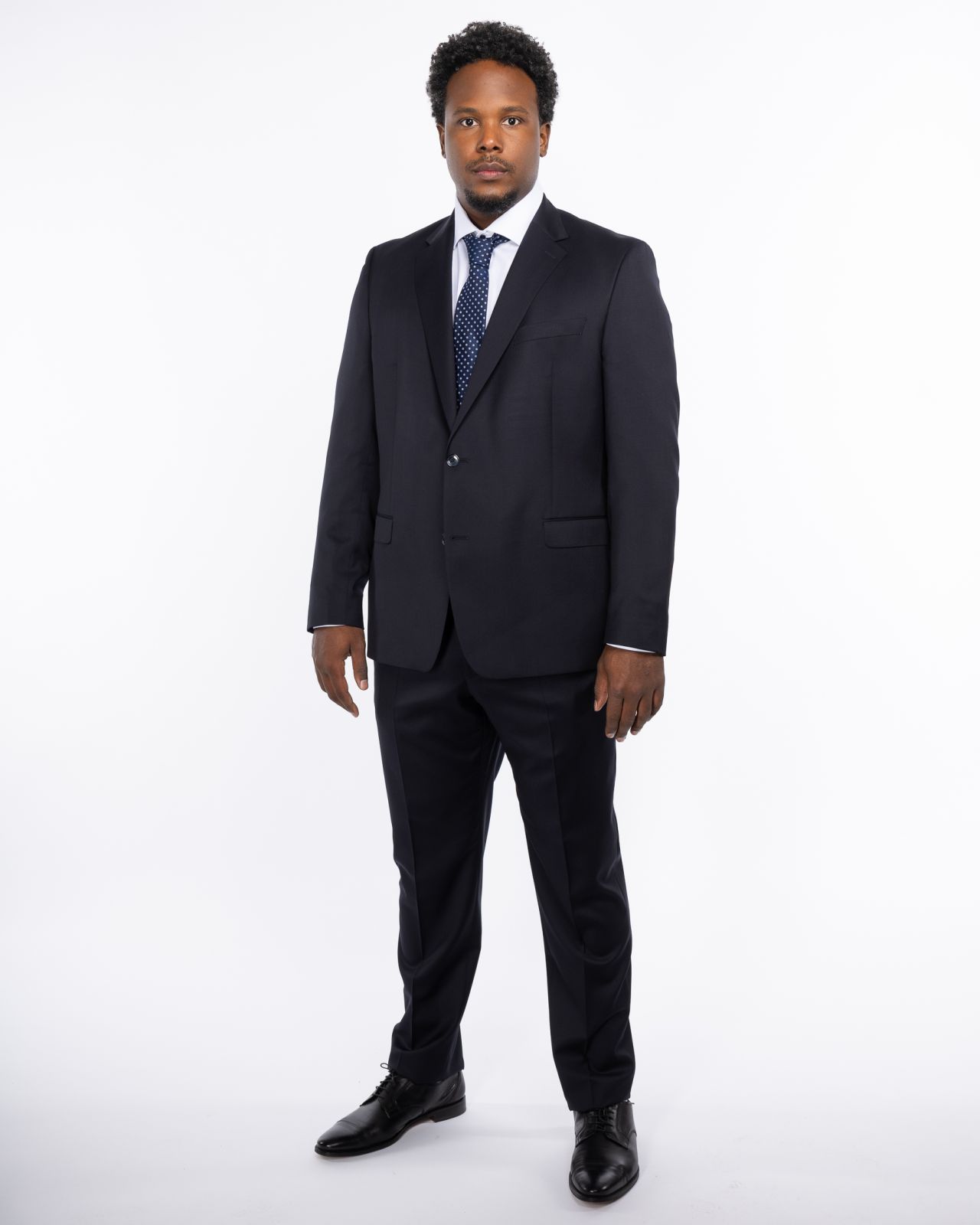 Pantalon de costume Reda 100 grande taille bleu marine