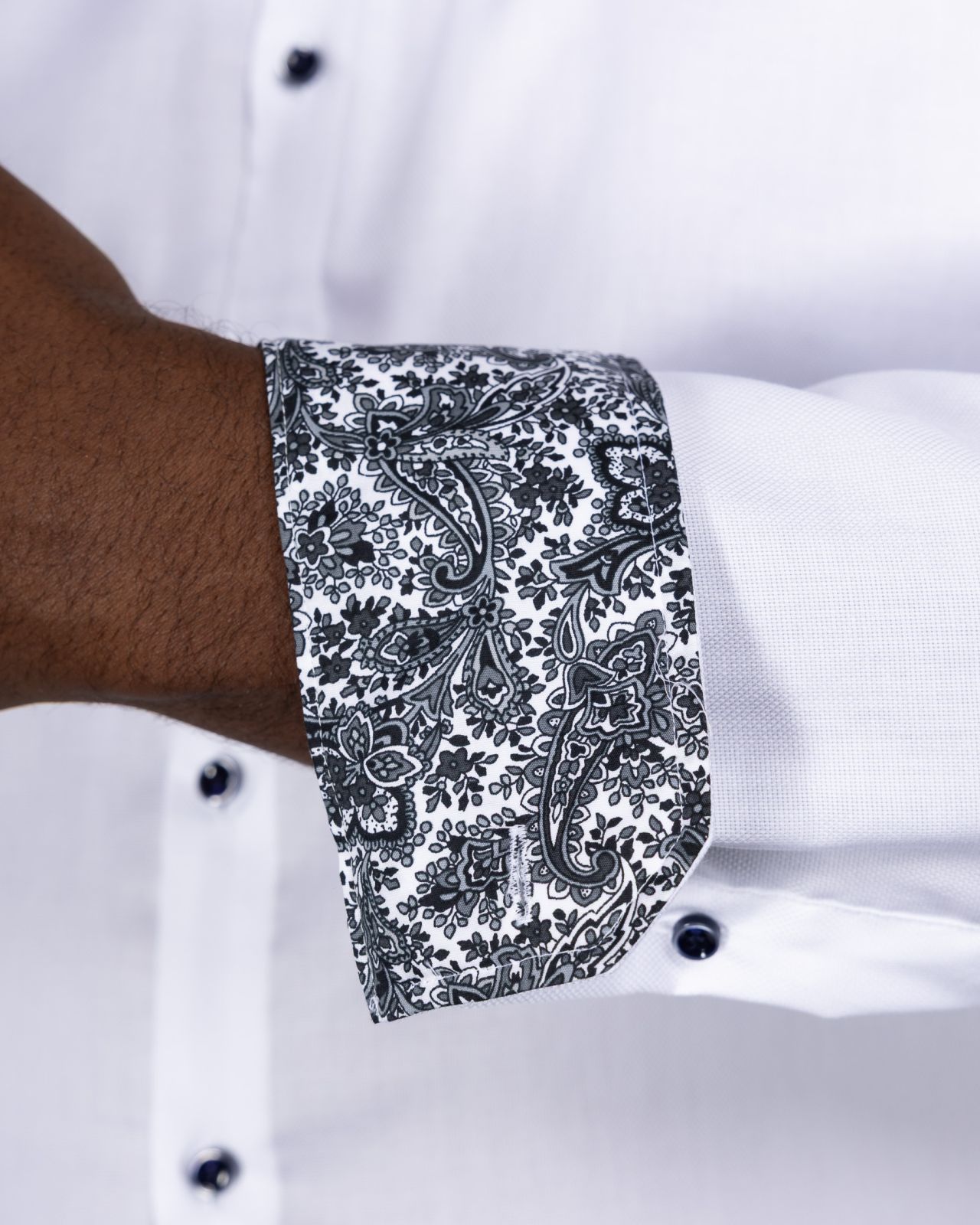 Chemise piqué non iron pour homme grand blanc