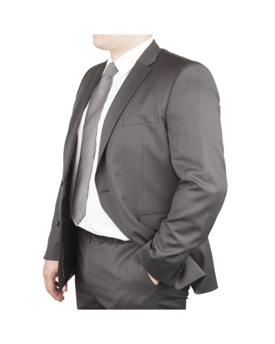 Veste de costume anthracite: grande taille du 58 au 70