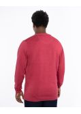 Pull col en V homme grand rose
