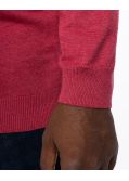 Pull col en V homme grand rose