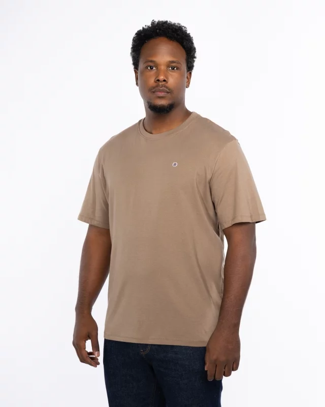 T-shirt grande taille marron