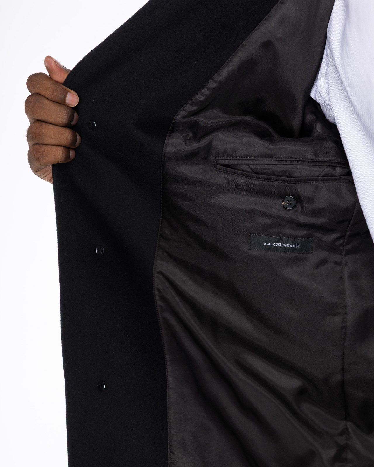 Manteau grande taille noir