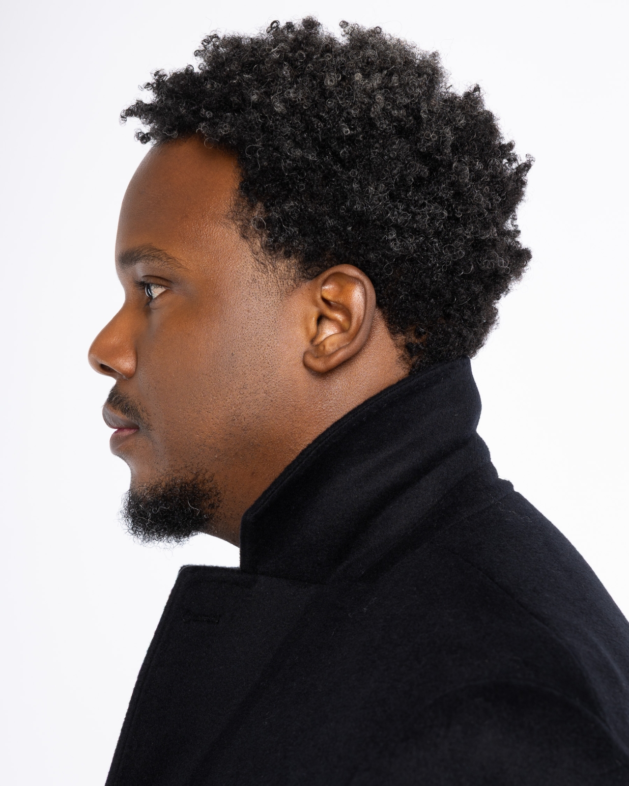 Manteau grande taille noir