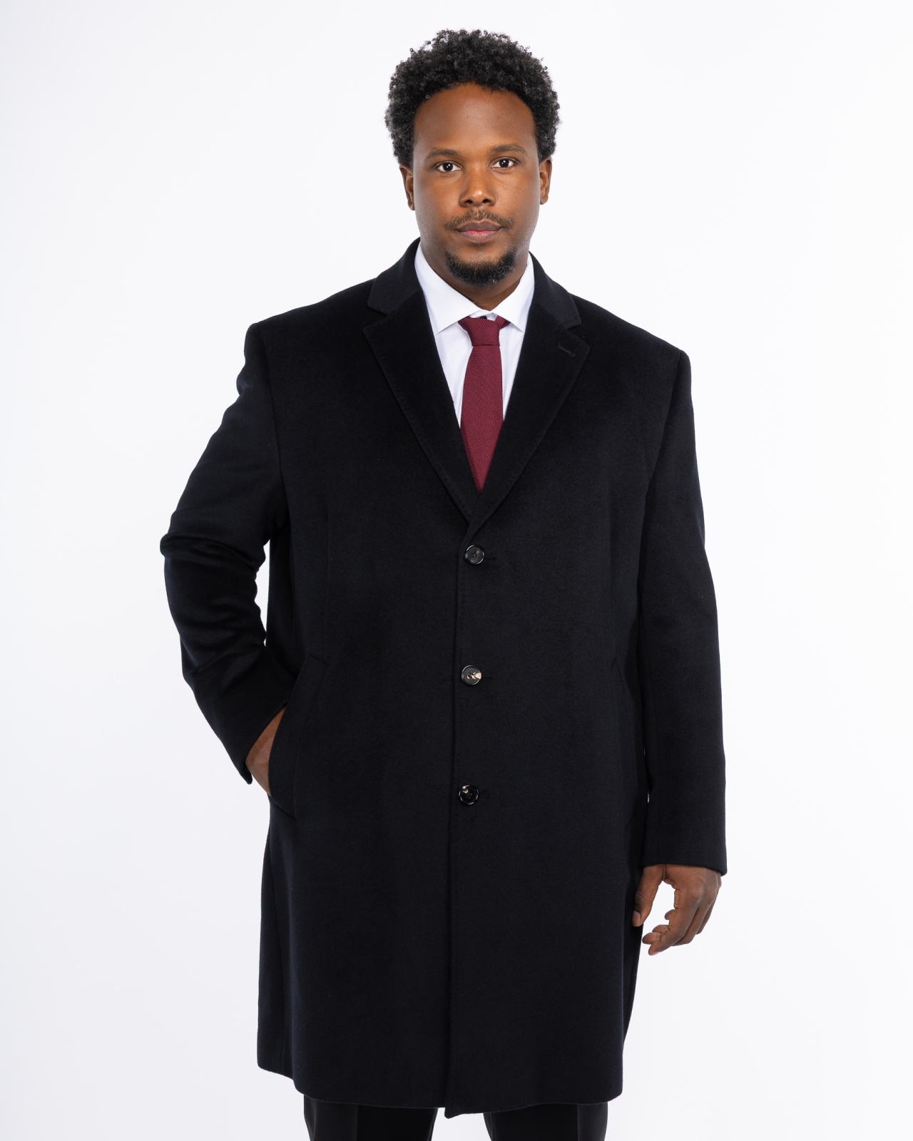Manteau grande taille noir