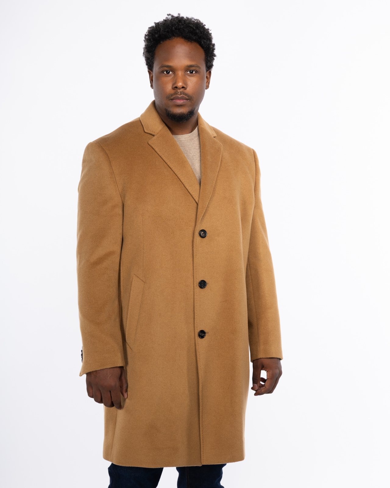 Manteau grande taille marron