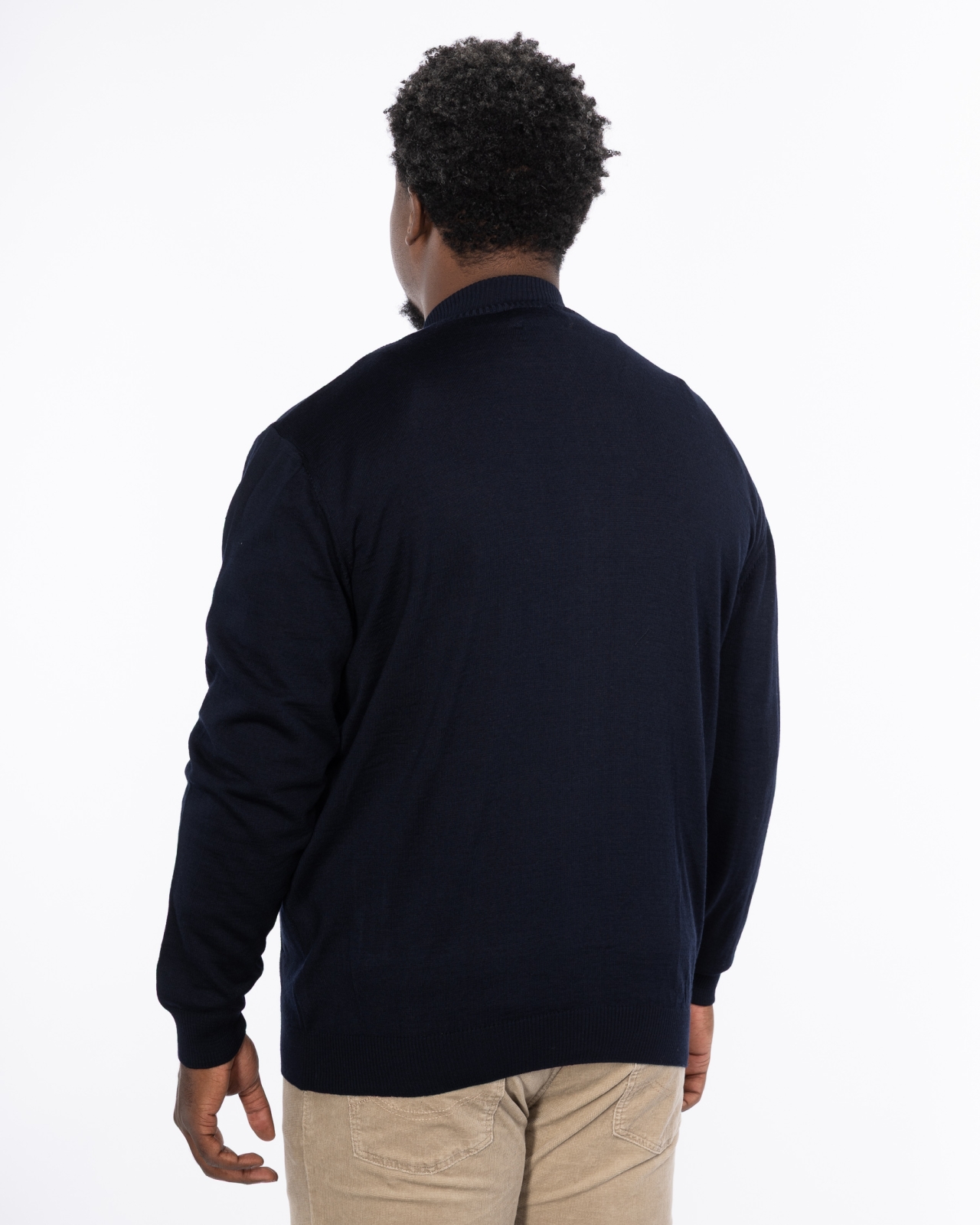 Gilet zippé grande taille bleu marine