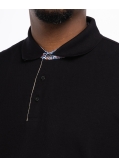 Polo en maille grande taille noir