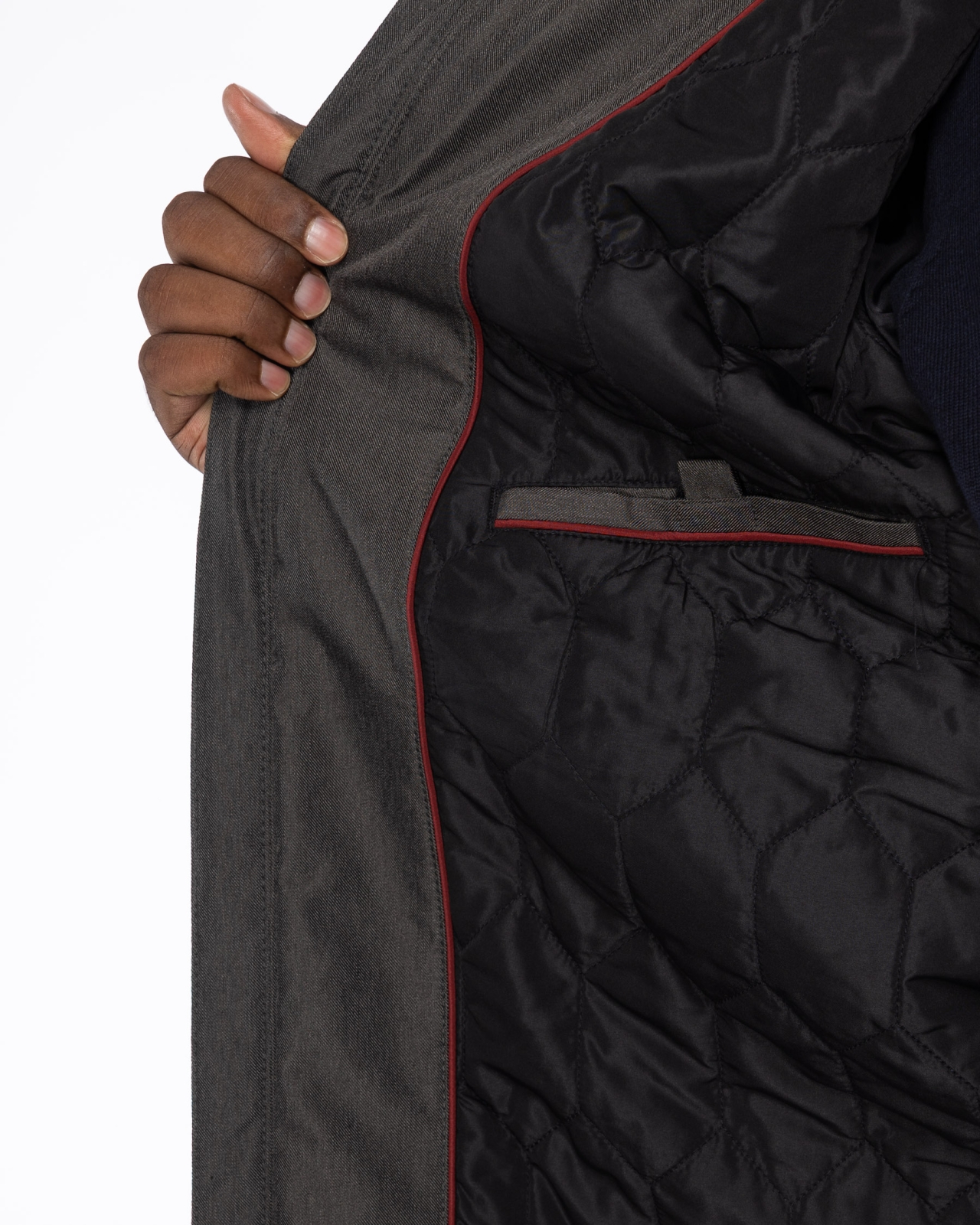 Parka avec capuche amovible grande taille anthracite