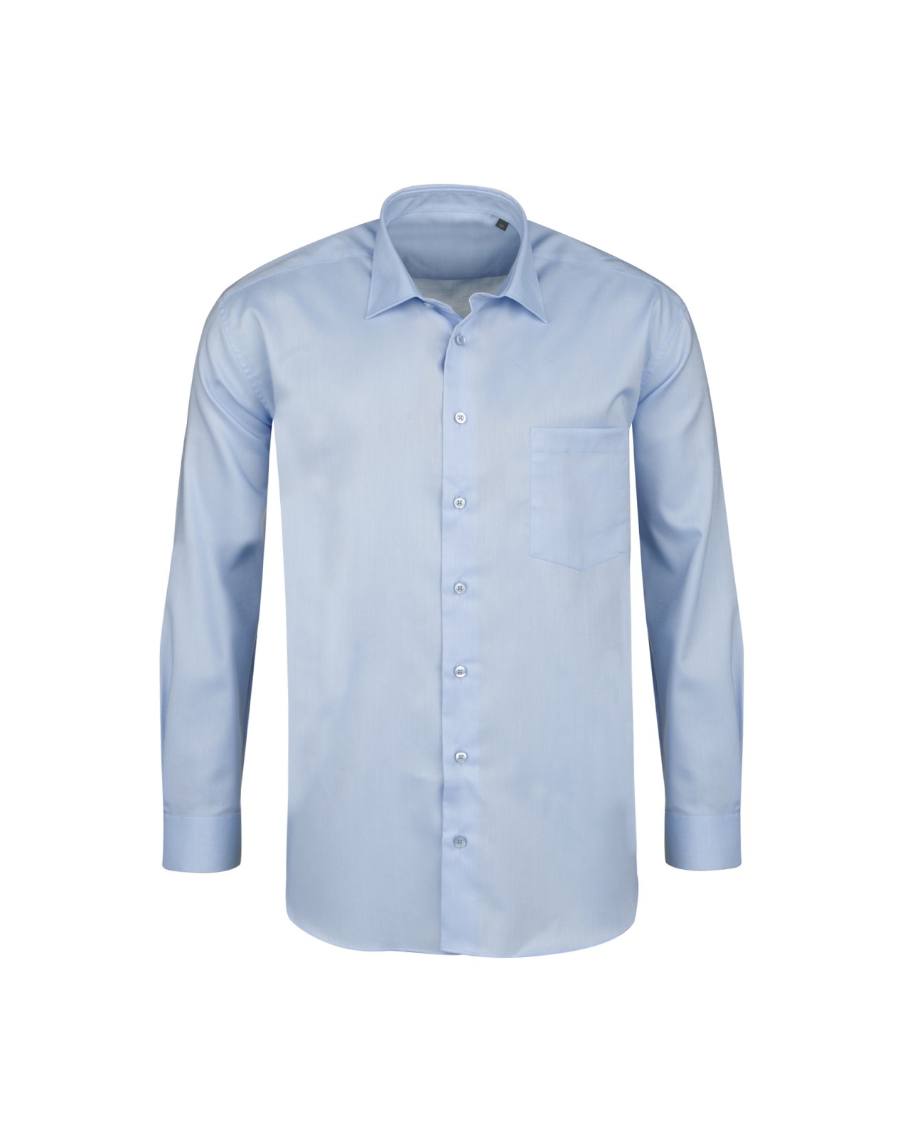 Chemise mini oxford bleu clair: grande taille du 44 (XL) au 50 (4XL)