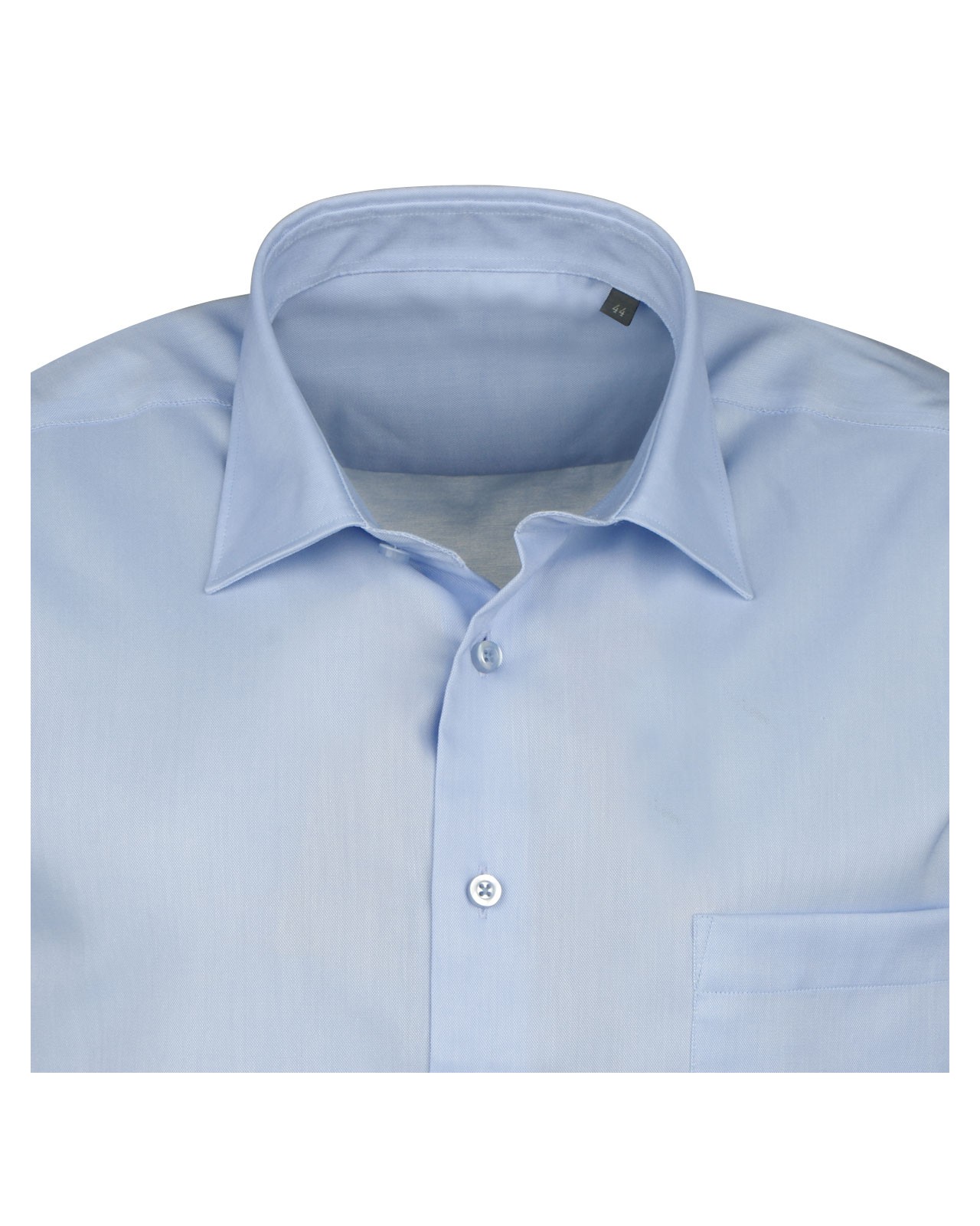 Chemise mini oxford bleu clair: grande taille du 44 (XL) au 50 (4XL)
